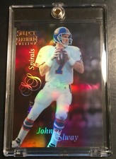 1996 JOHN ELWAY SELECT CERTIFIED MIRROR RED SILVER SPIRALS #121 NM-MT (612) 
