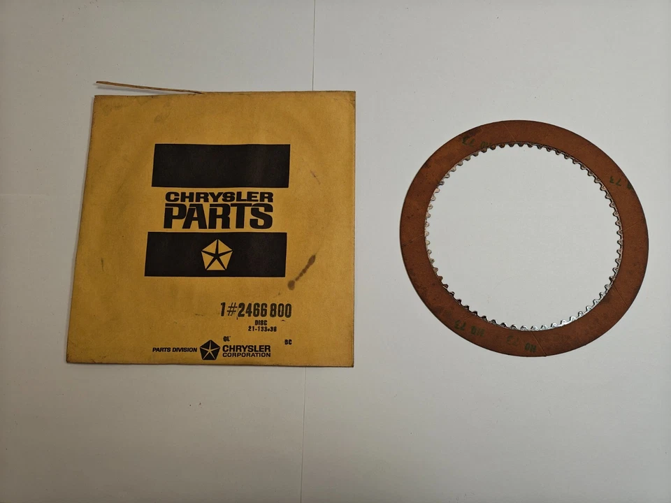1965 - 1976 道奇普利茅斯自动变速器后离合器盘 2466800 NOS。 — 第 4/4 张图片