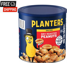 Planters Salted Dry Roasted Peanuts Canister 52 oz. 