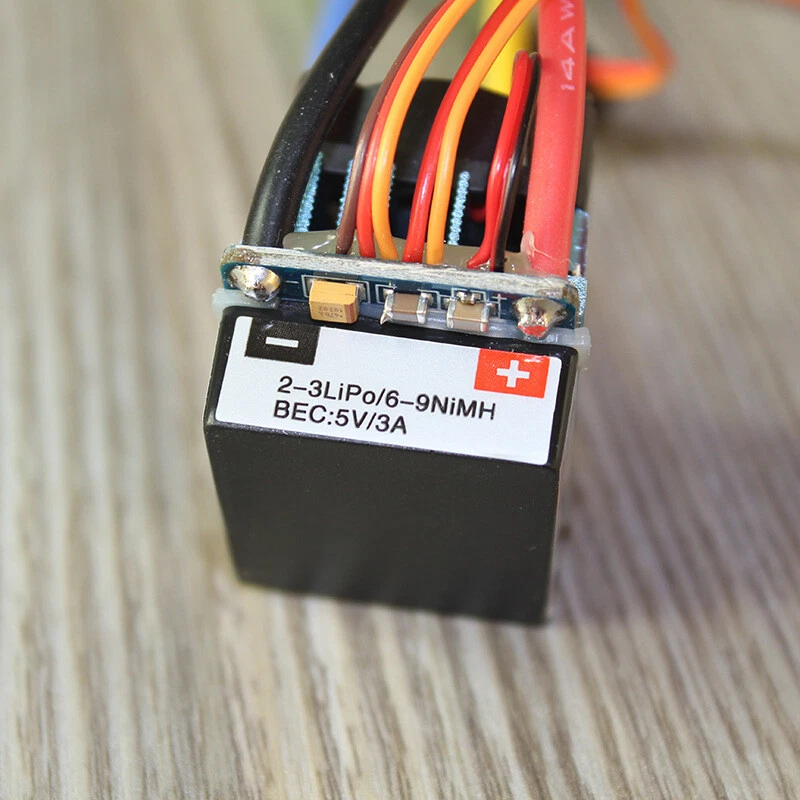 320A 3S с вентилятором 5V 3A BEC T-Plug водонепроницаемый матовый ESC для 1/10 радиоуправляемого автомобиля - Изображение 2 из 4