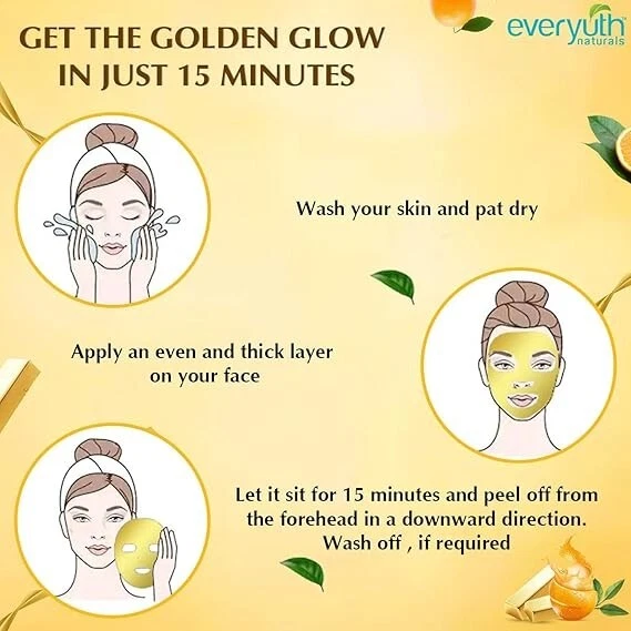 Everyuth Natural Advanced Golden Glow for Instant Glow Skin, 100 g ( Pack of 5 ) - Image 3 of 4
