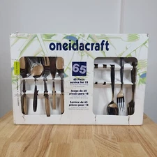 Oneidacraft VALLARTA Oneida Stainless Flatware Silverware Set [42 pieces]