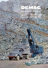 DEMAG BAGGERFABRIK Prospekt UNIVERSAL-BAGGER BL323 Brosch&uuml;re von 1963 (A401