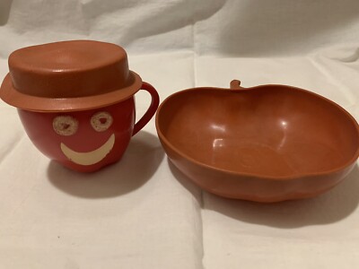 1967 Kellogg s Apple Jacks Cereal Bowl And Mug Set