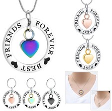 Circle of Life Cremation Jewelry Urn Necklace Ashes Heart Keepsake Urn Pendant