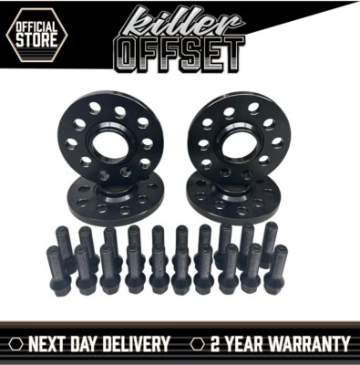 Killer Offset BMW schwarz Spurverbreiterung 15mm 20mm & Schrauben M5 F10 F80 M3 M4 M2