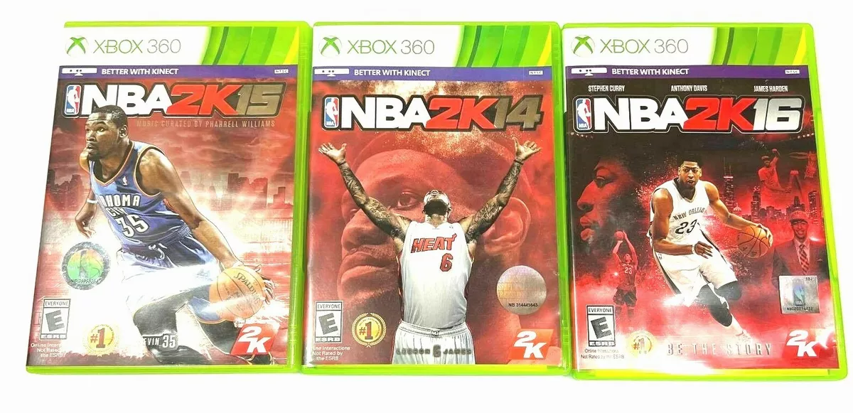 NBA 2K14 NBA 2K15 NBA 2K16 Microsoft Xbox 360 Basketball Video.