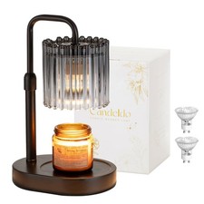 Candle Warmer Lamp with Timer: Black Candle Warming Lamp with 2 Bul Fast Ship
