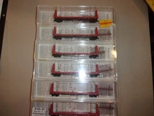 N SCALE KADEE/MICRO-TRAINS 54072 CP RAIL6-PACK 61'-8" BULKHEAD FLAT CARS