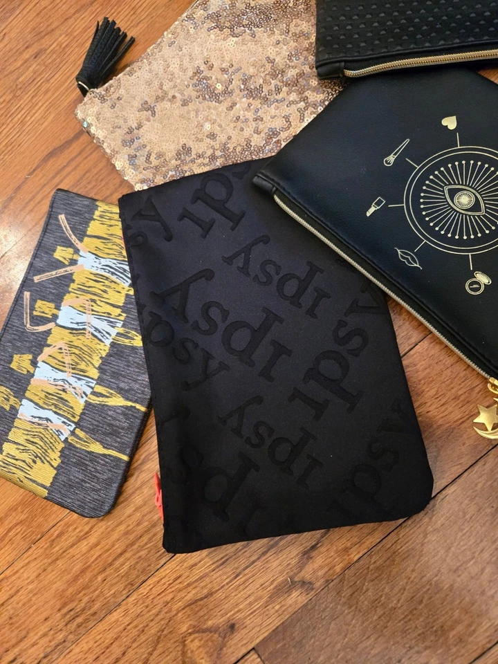 Lot Of 5 Ipsy Cosmetic Bags Five Asstd Styles Brand new - Image 3 of 3