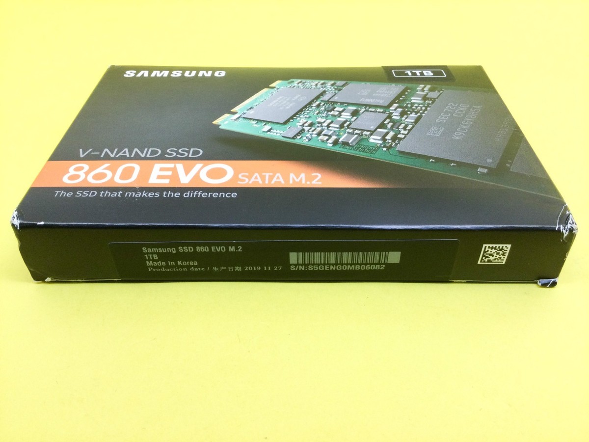 SAMSUNG 860 EVO M.2 2280 1TB SATA III V-NAND SSD MZ-N6E1T0 New | eBay