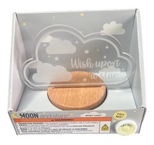 MOON  STARS Wish upon a star Night Light NEW Gift BATTERY OPERATED Baby Kids