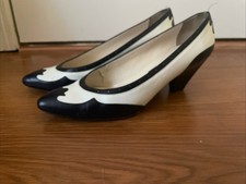 VINTAGE Sesto Meucci Black And White Heels Made In Italy