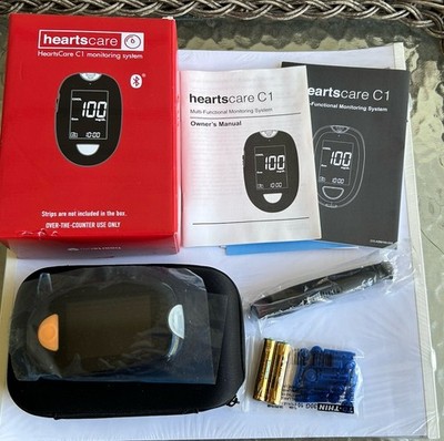 NEW! HeartsCare C1 LACTATE Meter Testing Kit (No Strips Included) Bluetooth
