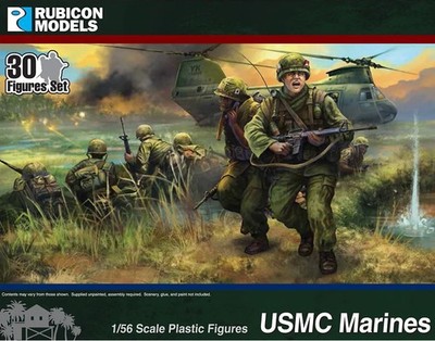 Rubicon Models USMC Marines & Command 1/56 28mm US GIs Vietnamkrieg Vietnam