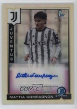 2022 Topps Chrome Juventus Team Set Bowman Prospects Mattia Compagnon Auto 3o2
