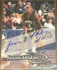 1999 Press Pass JASON MISKIRI Rookie 🔥 George Mason 🔥 Hornets 🔥 Autograph 🏀