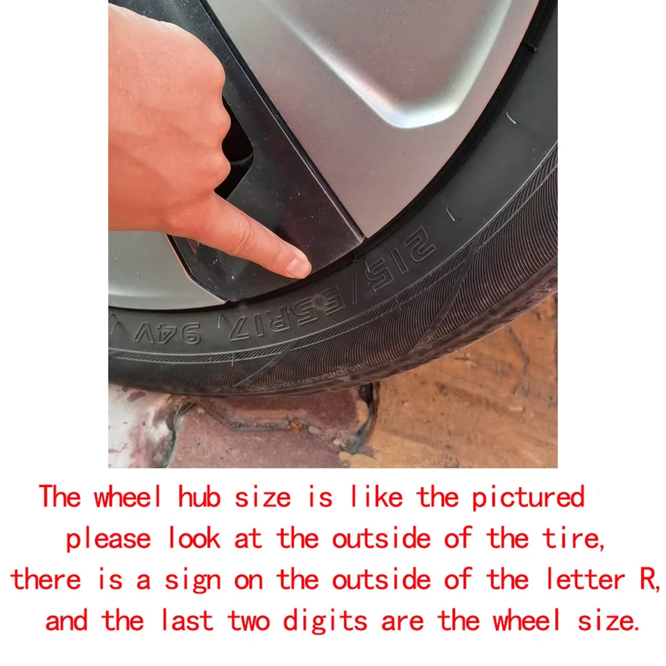 Silver Large Aluminum Alloy Disc Brake Caliper Covers Front+Rear Set Of 4Pcs - Изображение 2 из 4