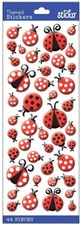 Ladybugs, 3" x 7.5" 3D scrapbook stickers Sticko 38217