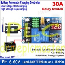 6V-60V 12V 24V 36V 48V Battery Charger Automatic Charging Controller Module 30A