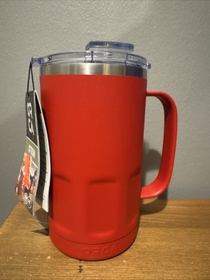 ORCA Stein Red 28oz Stainless Steel Insulated Mug Tumbler w/ Handle & Lid