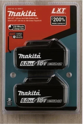 #ad Makita BL1860B 2 18V LXT Lithium Ion 6.0 Ah Battery Pack of 2 $84.59