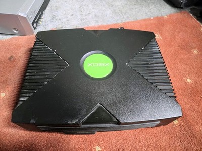 ECHT Microsoft Xbox Schwarz Videospielkonsole Retro