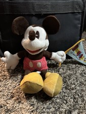 Retro Mickey Mouse Plush Disneyland Park Authentic Original Disney Parks 12"