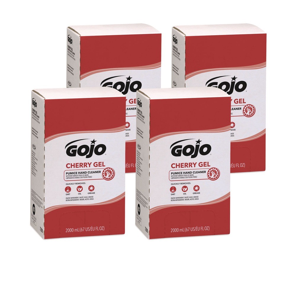 GOJO 729004 2000 мл Вишневого геля для чистки рук с пемзой 4 шт 18590₽