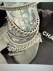 CHANEL Unique strappy chain sandals with tweed trim EUC size 39 — photo 1