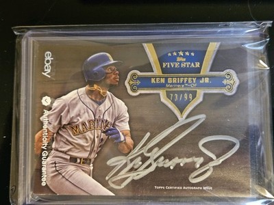 2012 Topps Five Star Ken Griffey Jr Signatures Auto Silver /99 Mariners HOF