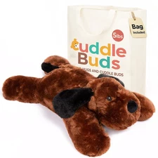 Cuddle Buds 5lbs Weighted Dog Stuffed Animal for Sensory Needs, 20'' Weighted