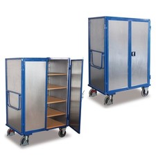 Kastenwagen, Postwagen, Etagenwagen, 500 kg Traglast, 5 Ebenen, Doppelflügeltür