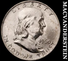 1960-D Silver Franklin Half Dollar - Choice Gem Brilliant Unc++++  #G9447