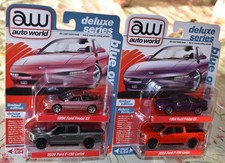 Auto World 2020 FORD F-150 LARIAT RED/GRAY  1994 FORD PROBE GT 2 Pack NEW