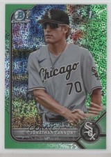 2022 Bowman Draft Chrome Green Sparkle Refractor 86/99 Jonathan Cannon s3g