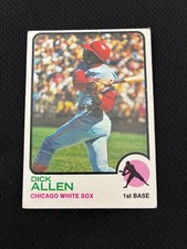 RICH DICK ALLEN 1973 TOPPS CHICAGO WHITE SOX #310 BASEBALL CARD !