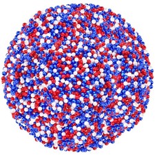 UPINS 1200Pcs Red White Blue Beads,4mm 4th of July Beads 4 mm,