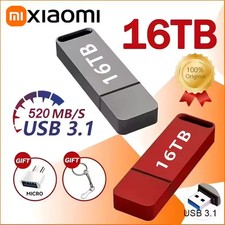 Xiaomi 16TB USB 3.2 Flash Drive Type-C High Speed Metal Pen Drive for Computer.