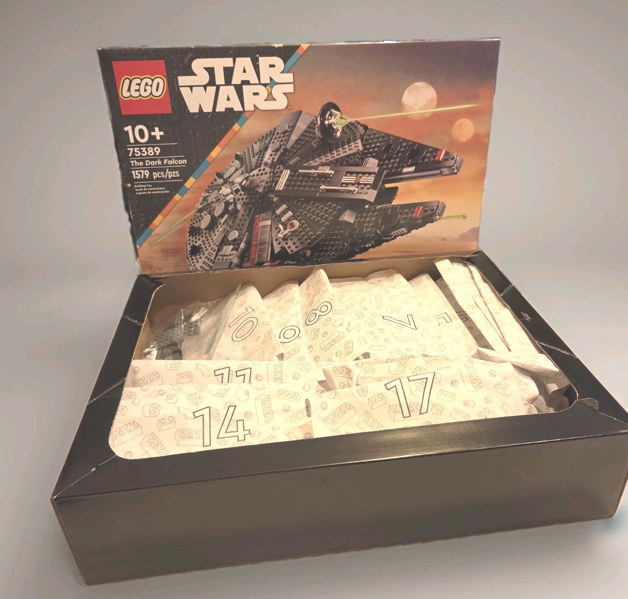 LEGO 75389 The Dark Falcon Incomplete Parts Lot  Instructions Bags Original Box