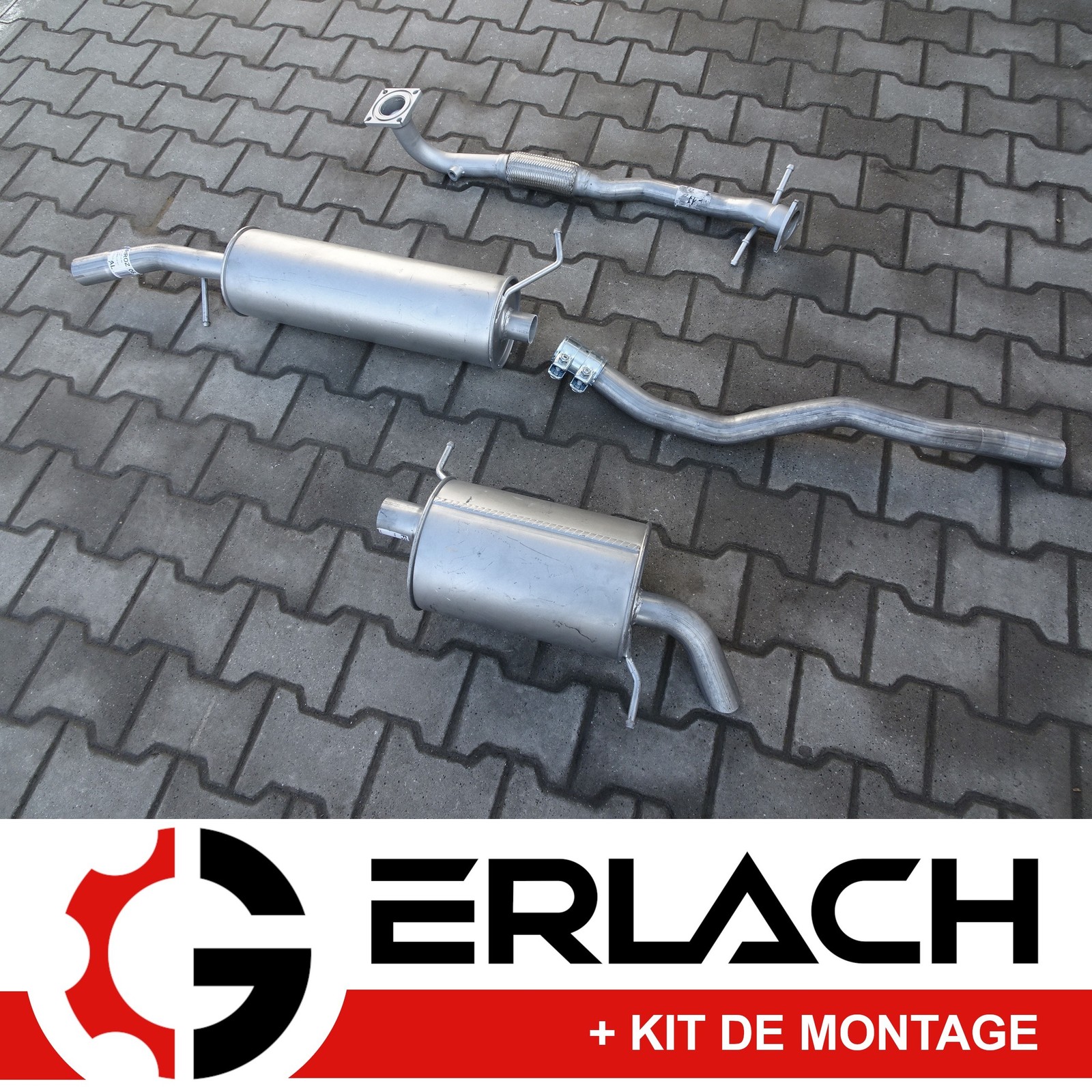 Silencieux d'échappement pour Ford Galaxy 2.3i 16V 145 ch essence