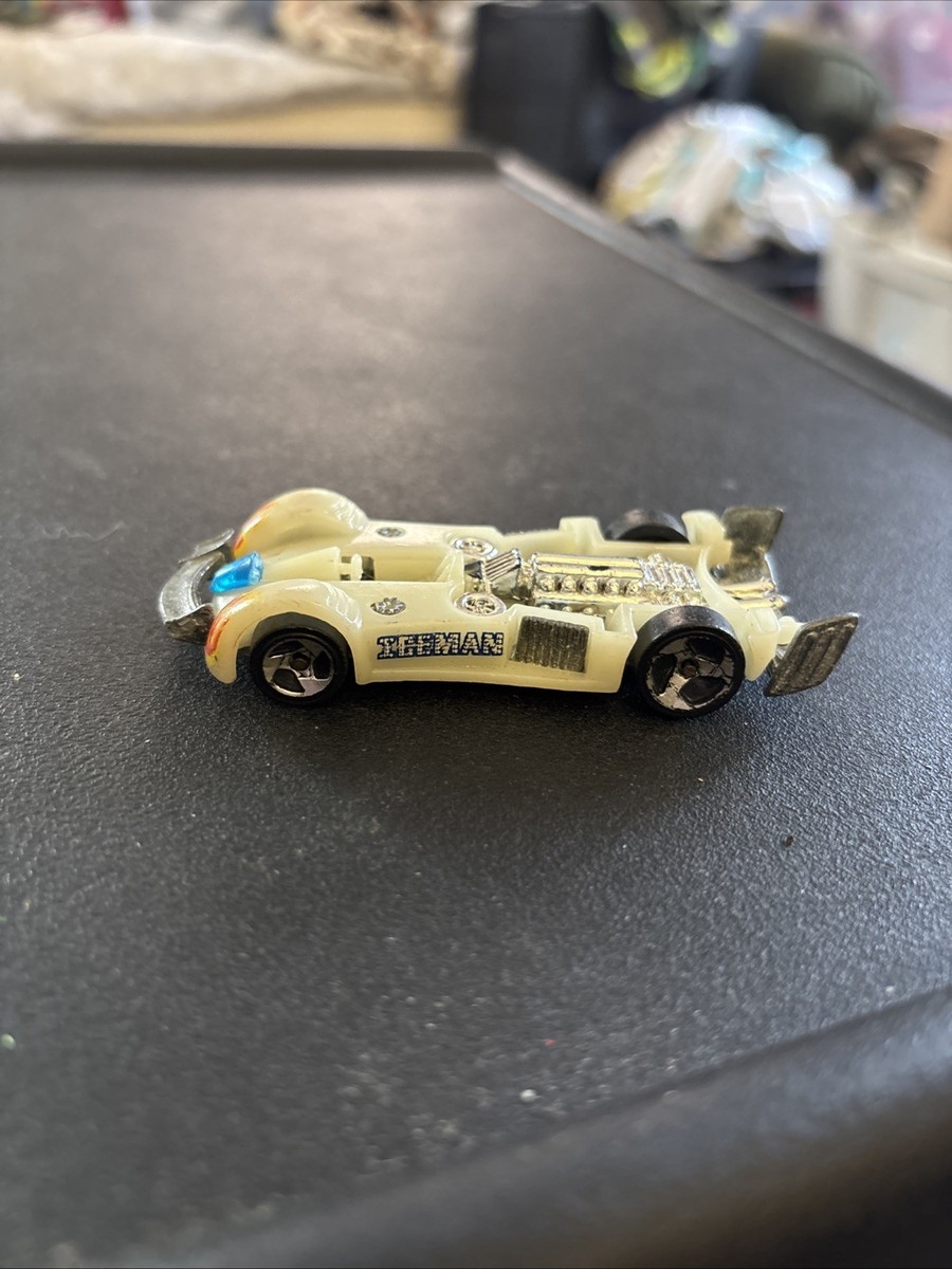 Vintage Hot Wheels Road Rocket Iceman Glow in The Dark Diecast Toy