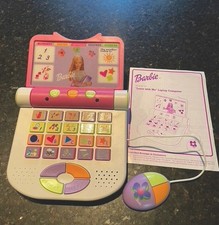 Barbie Learn With Me Toy Laptop Computer 2000 VTG NOS BE-167 Mouse Manual TESTED