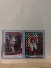 Patrick Mahoams 2024 Donruss + Travis Kelce Green Mosaic
