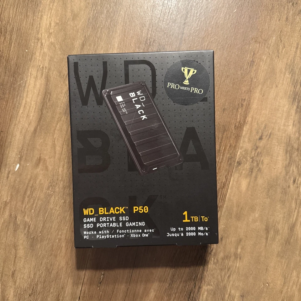 Western Digital WD_BLACK P50 Game Drive SSD 1TB, USB 3.0 Externe Festplatte 