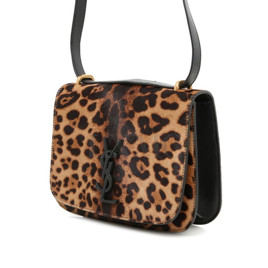 Borsa a tracolla Saint Laurent Monogram Spontini Crossbody Flap Leopard 512853