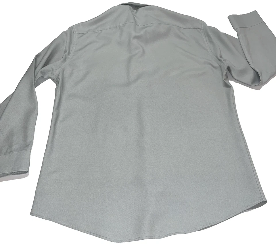 Perry Ellis Premium The Tech + Camisa Para Hombre 16 1/2 32-33 Gris Abotonada Foto 2 de 4
