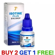 Best Eye Drop Isotine Plus Eye Drop Cure Cataract Glaucoma (Buy 2 Get 1 Free)