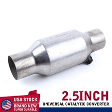 Performance 2.5 Spun Catalytic Converter Stainless Steel With O2 Hole