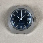 Vtg Timex Women Dress UFO Date Silver Tone Mechanical Wind 28mm Watch NO BAND